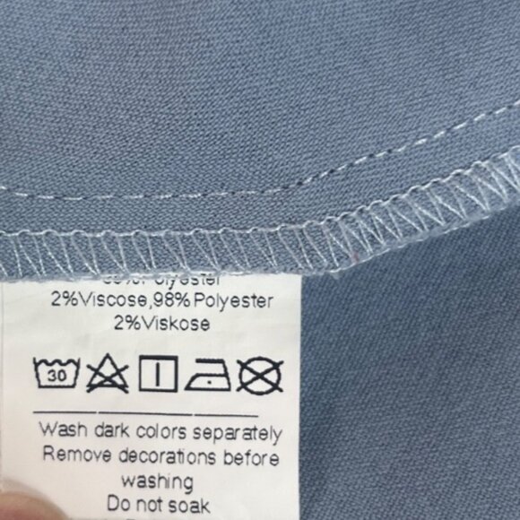 Hanna Nikole Tunic Top Womens Plus Size 22W Blue New Crochet Vneck - Picture 7 of 8